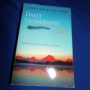 Daily Guideposts 2010 w/Bookmark- Softcover Oversized Paperback Book Large Print